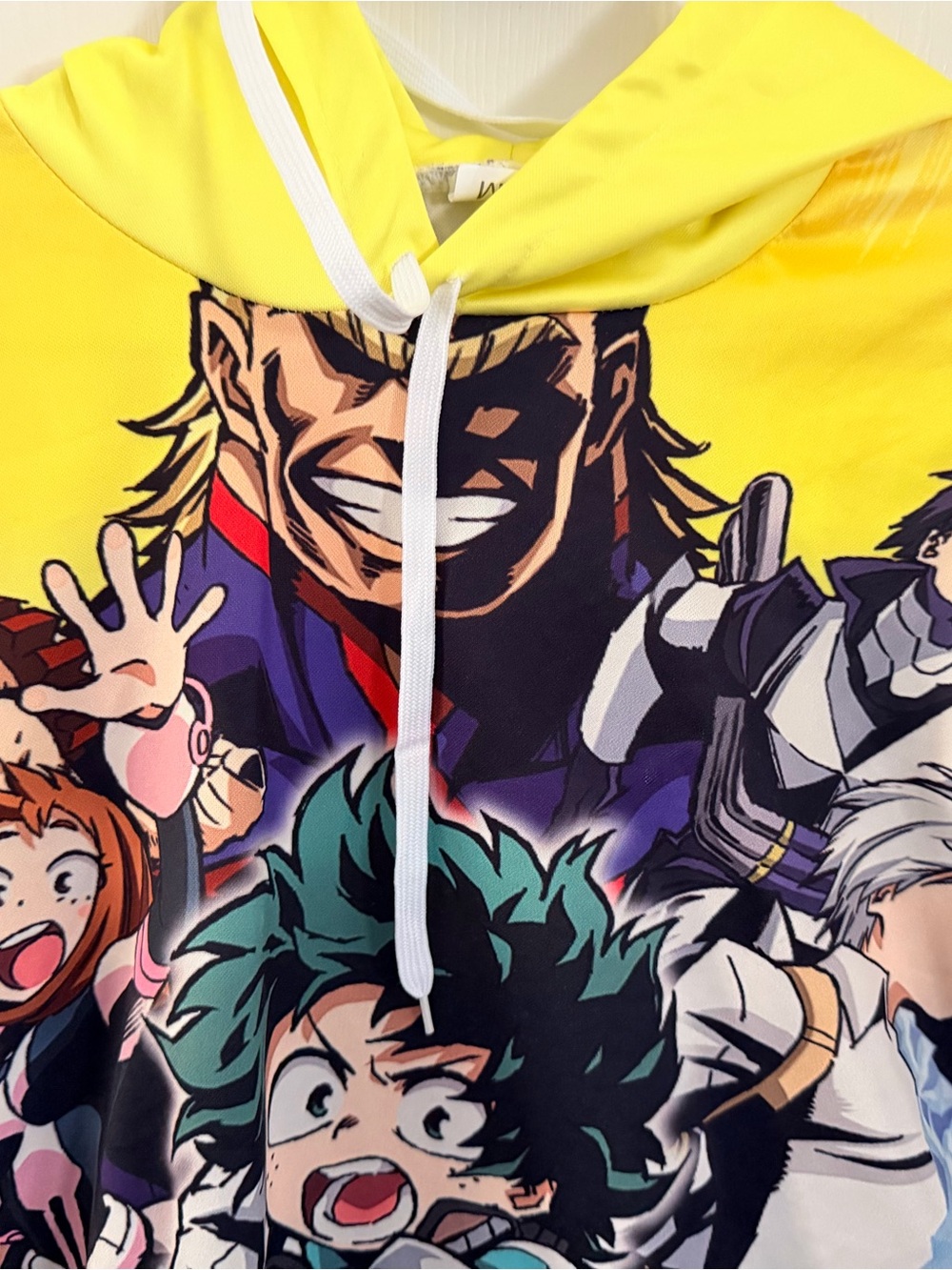 My Hero Academia Crew Graphic Yellow Hoodie - Picture 3 of 5